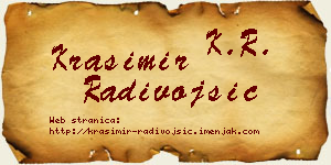 Krasimir Radivojšić vizit kartica